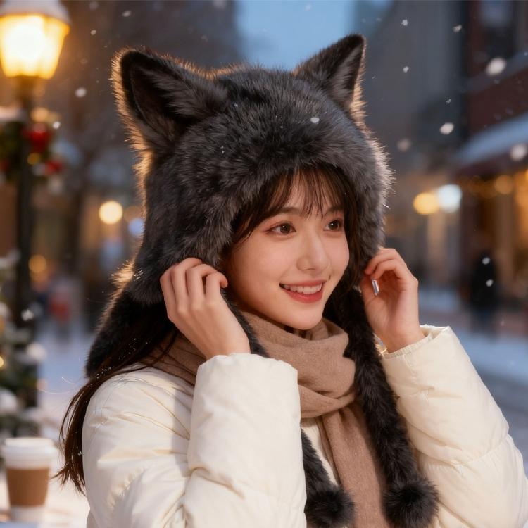 Soft Foxes Ears Hat Ensuring Comfort and Style Fashion Outdoor Ear Earmuffs for Winter Wear and Activity