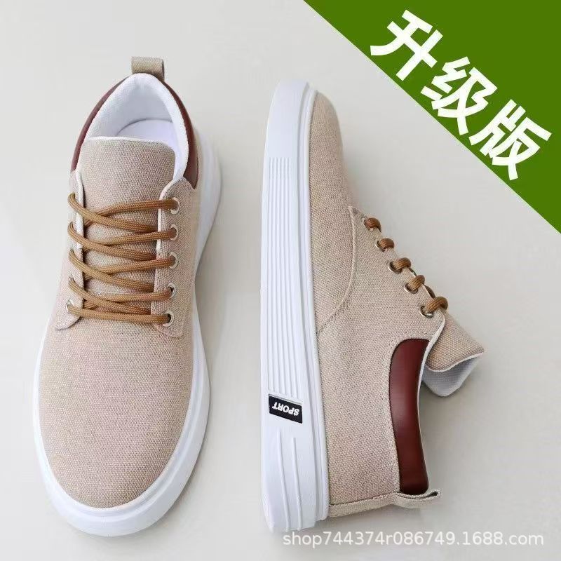 Cloth shoes spring and autumn breathable canvas shoes soft-soled non-slip casual board shoes running shoes