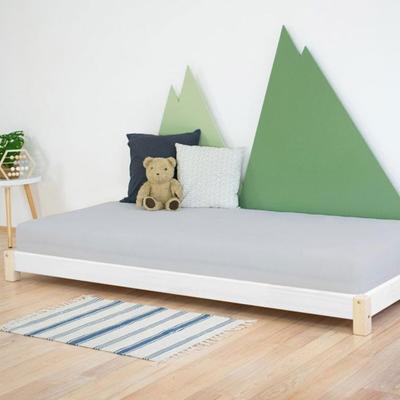 Single Bed TEENY 80 X 180 Natural and White