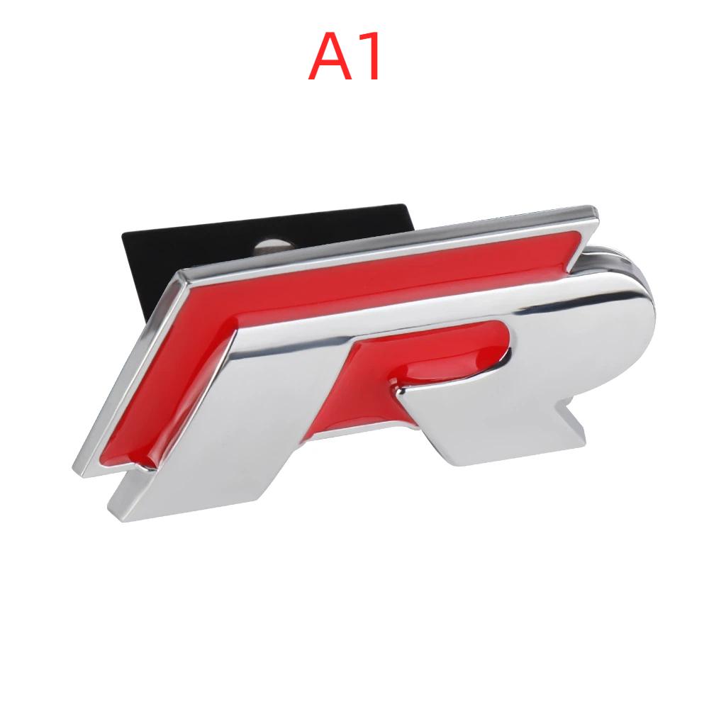Car Styling Front Grille Badge Decoration Rline Metal Emblem A1
