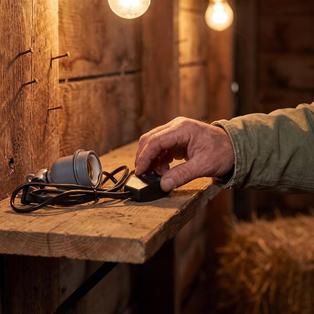 Ceramic Lamp Holder with Switch Cord High-Temperature for Reptile Keepers