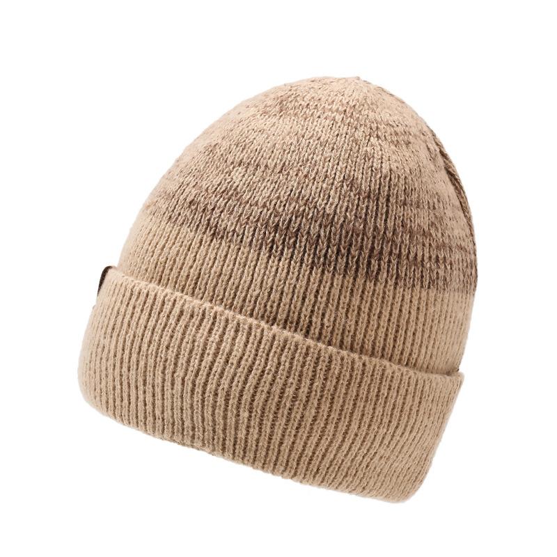 Winter Outdoor Skiing Cold-Proof Hat Scarf Set Velvet Warm Knitted Hat Riding Ear Protection Wool Hat