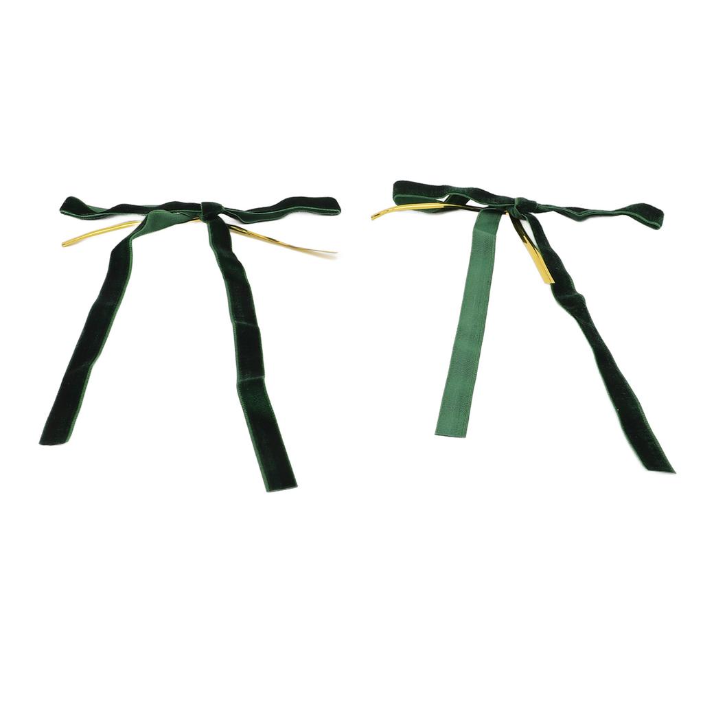 24pcs Velvet Bows Decorative Xmas Wreath Ribbon Bows for Xmas Garland Wedding Home Tree Decorations