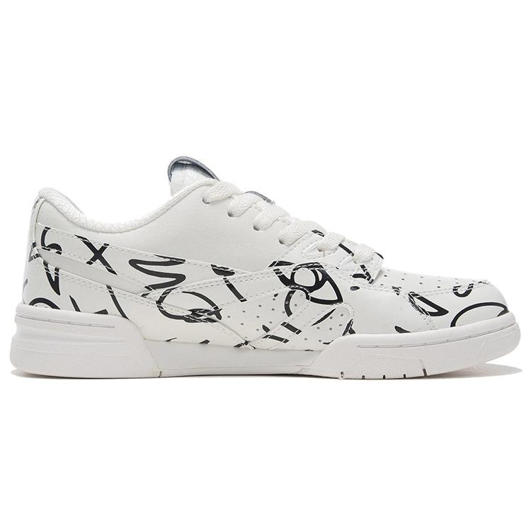 Dft x Li Ning Wade Collection Abrasion Resistant Vintage Basketball Shoes Women's White Black ABCS026-1