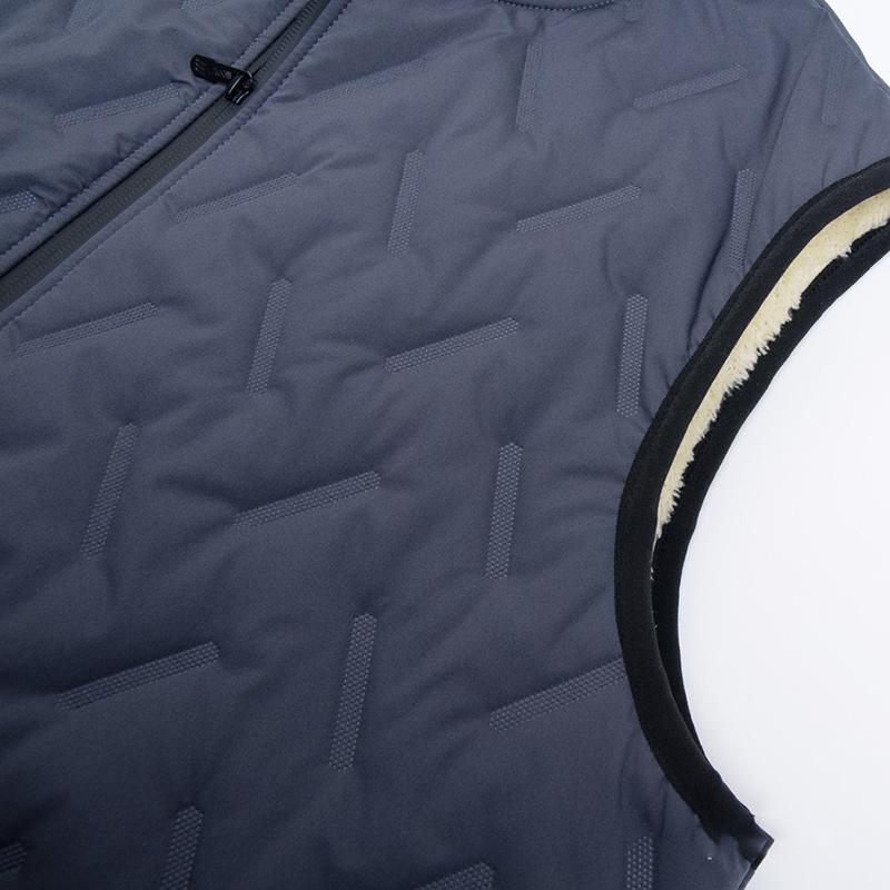 Men's Winter Vest Jacket Sleeveless Overcoat Fashionable Fleece Warm Windproof Waterproof Men's Waistcoat Wool