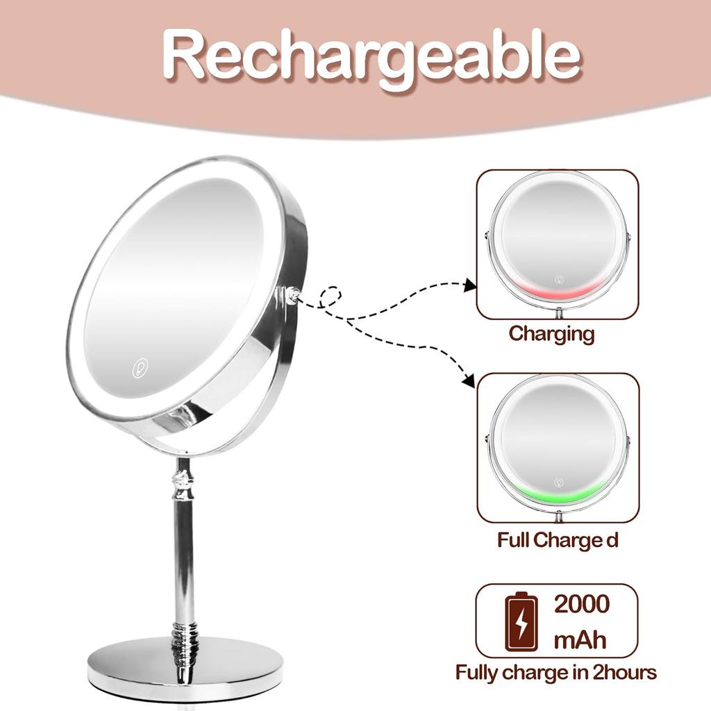 LED Makeup Fill Light Rechargeable Dimmable for Dressing Table Bedroom Dormitory Desktop Beauty Makeup Mirror Lights