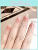 Fashionable Handmade Starry Blush Nail Stickers For Women In Xs S M L Sizes