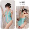 Sexy lingerie sexy neck onesie pajamas perspective uniform seduction pure desire suit