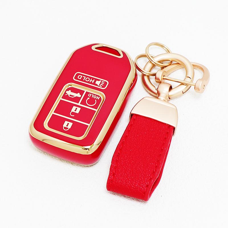 Keychain Protector 4/5 Buttons Shell Fob For Honda Crv Hrv Legend Jazz City Odyssey Civic Rr Vti Smart Remote Car Key Case Cover