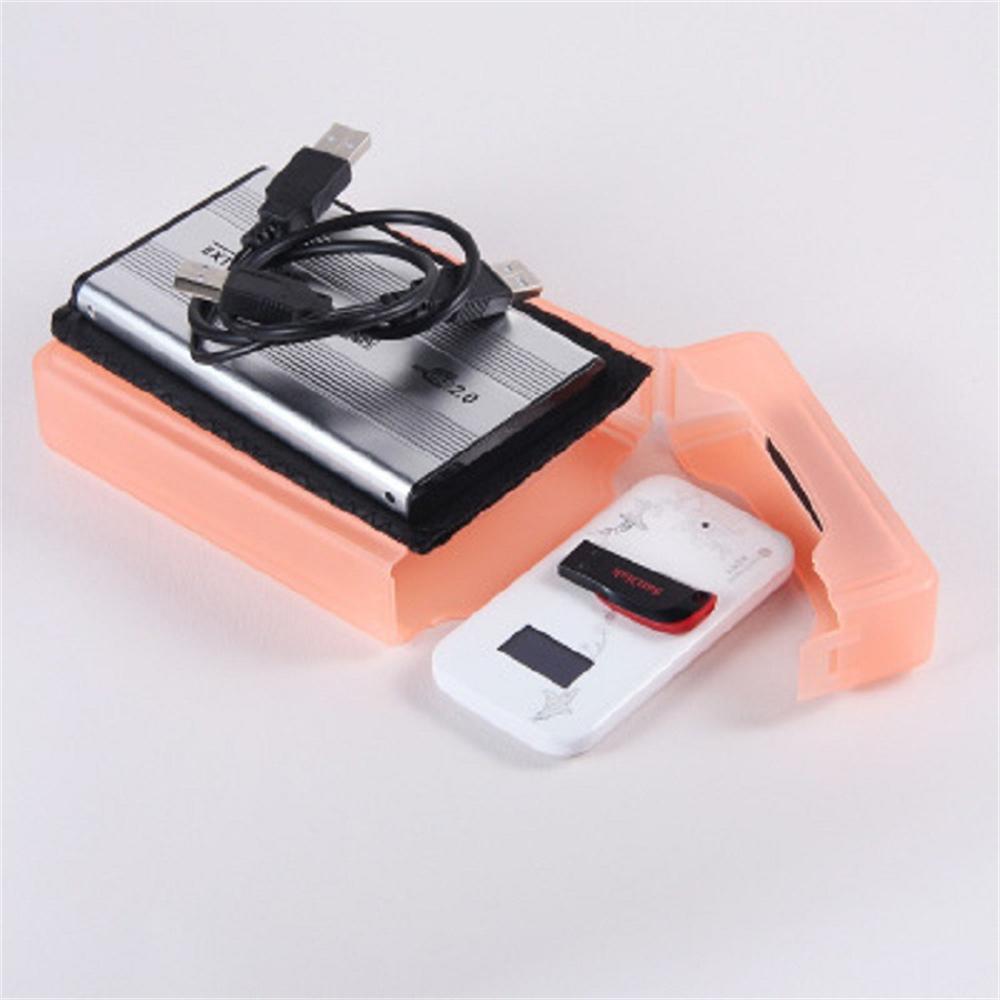 3.5 Inch HDD Protection Box Plastic Shell Hard Disk Case Bag Portable Shock-Proof Hard Disk Storage Box Accessories
