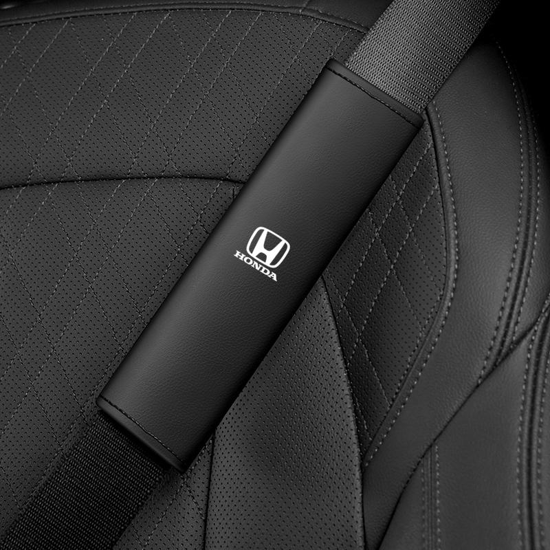 

2pcs Car Safety Belt Shoulder Protection Cover Car accessories For Honda Civic xrv hrv crv brv City Accord Fit Jazz Insight чорний