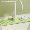 Silikon-Abtropfmatte Silikon-Wasserhahn-Spritzschutz Silikon-Spülbecken-Organizer Schwammhalter für Küchenarbeitsplatte und Badezimmer