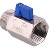 Brass Mini Ball Valve 1/4 and 3/8 Female X Male Shut-Off Valve Switch Control for Water Pumps Tanks Outdoor Faucet Air