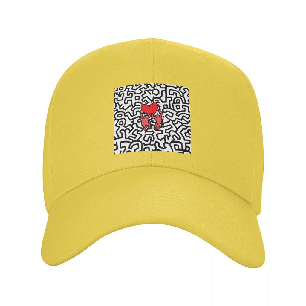 Cappellini da Baseball Geometrici Haring Graffiti Migliori Amici Moda Uomo Donna Cappelli Cappellino da Esterno Cappellino da Baseball Hip Hop Casquette