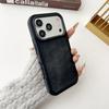 Retro Denim Jeans Cowboy Fabric Case for iPhone 17 16 15 14 Plus 13 12 11 Pro Max Camera Ring Shockproof Matte Armor Back Cover