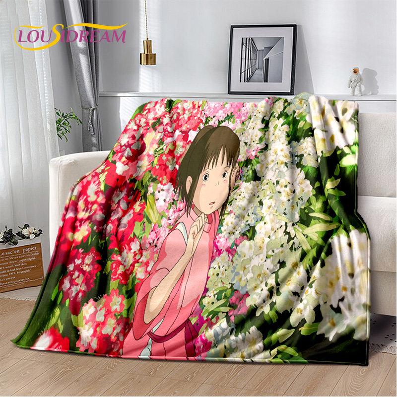 Spirited Away Cartoon Anime Soft Plush Blanket,Flannel Blanket Throw Blanket for Living Room Bedroom Bed Sofa Picnic Cover Kids