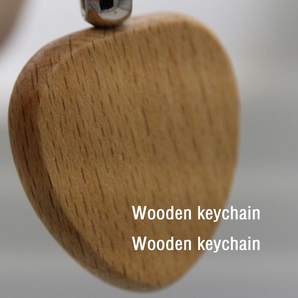Schlüsselanhänger aus Holz Taschenanhänger Glatte Oberfläche Haken Organizer Schlichter Stil Verzierung Handwerkskunst Mehrere Formen Clip Ornament