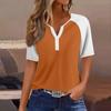 Women's T Shirt Tee Print Button Raglan Sleeve Daily Weekend Fashion Basic V Neck Regular Top
