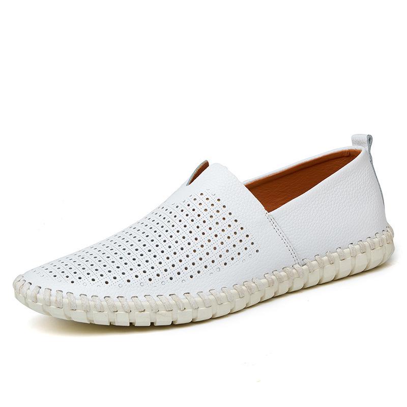 2021 Spring/Summer Men s Soft Leather Casual Driving Slip-on Moccasins 43