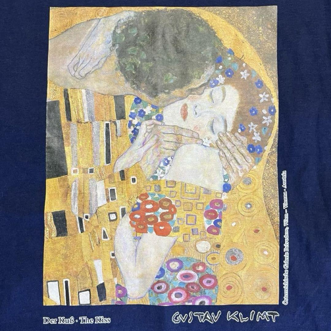 

[USED] Gustav Klimt 00s Klimt Kiss T-shirt Art T
