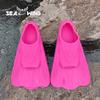 Professional Silicone Rubber Short Fins for Freestyle Swimming and Snorkeling - Suitable for Children and Adults