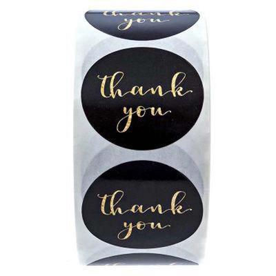 500pcs Round Thank You Stickers Seal Labels Wedding Party Scrapbooking Package Sticker