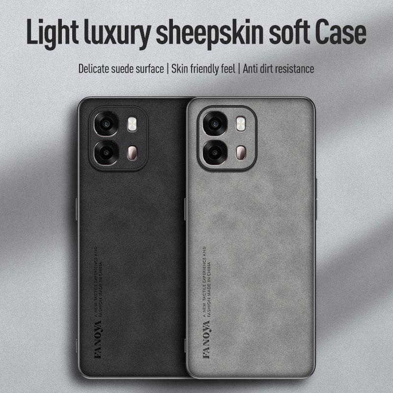PU Leather Sheepskin Feeling Phone Case For OPPO A6s 5G A6 A6x 4G Protective Cover Fundas Coque Capa