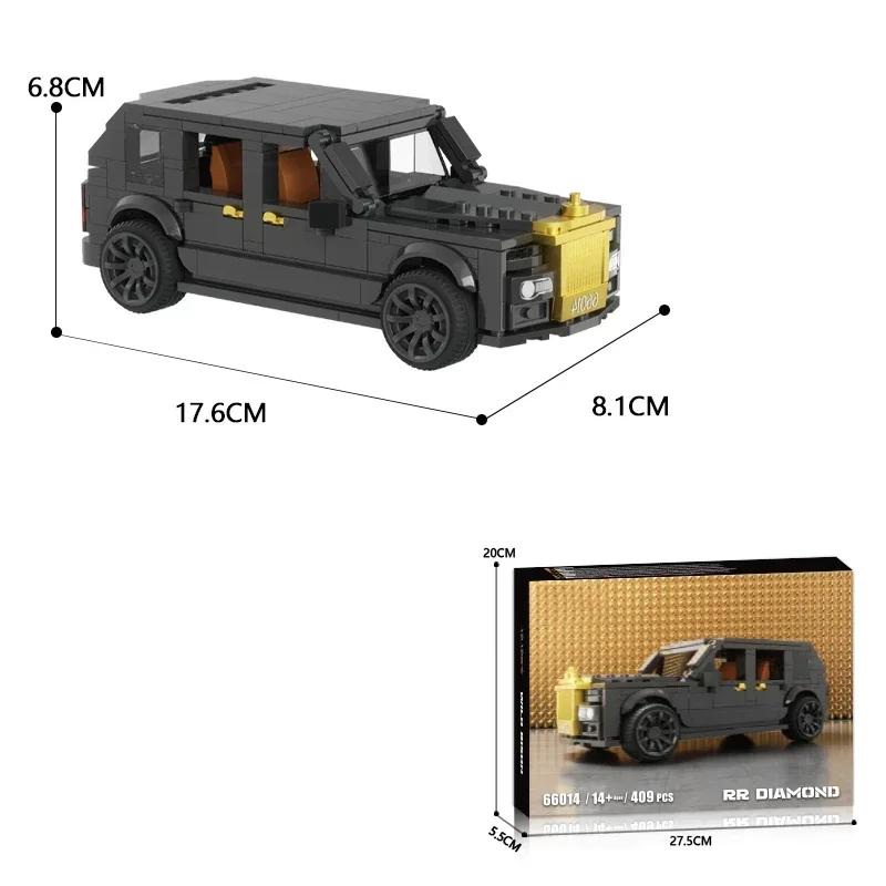 Non-Toxic 409Pcs Luxury Sedan Building Blocks Suv Car Model Vehicle Bricks Creative Desktop Ornaments Display Kids Diy Toys Holiday Gifts