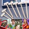 Small Wooden Mallets Mini Wood Hammer For Seafood Crab Lobster Hammer Pounding Toy for Boys Girls Breakable Chocolate Heart Tool