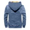 Veste de couleur unie pour hommes Veste à capuche zippée tendance printemps et décontractée pour hommes