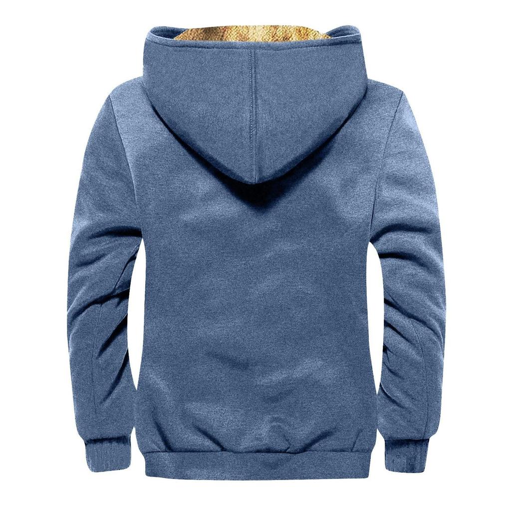 Veste de couleur unie pour hommes Veste à capuche zippée tendance printemps et décontractée pour hommes