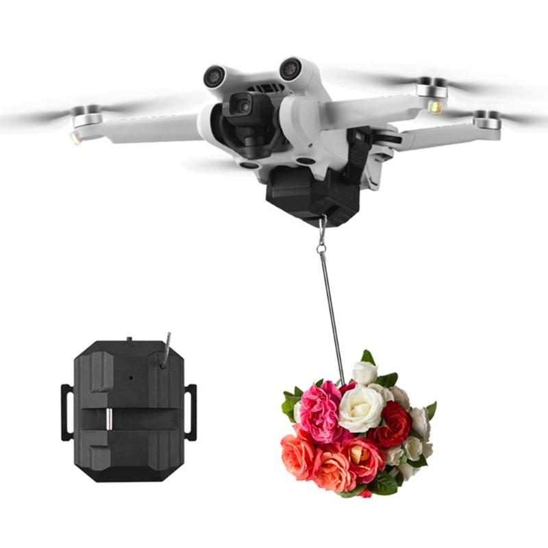 Drones Drop Systems for 4K/4PRO Drones, Quick Release Fishing Baits and Gift Delivery