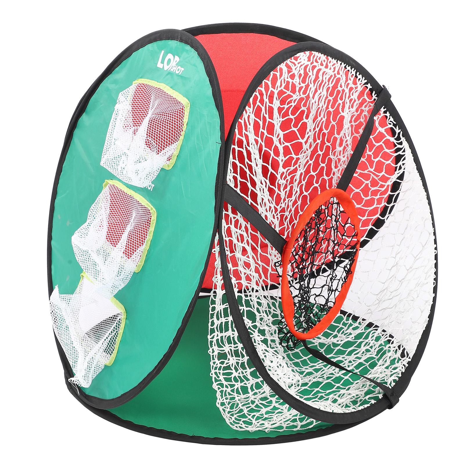 Portable Golf Training Chipping Net Three Sided Hitting Practice Net Target Accessory