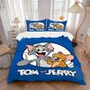 Tom Jerry Adventures Print 3Pcs Bedding Setduvet Cover With 2 Bedropillowcase Home Birthday Gift