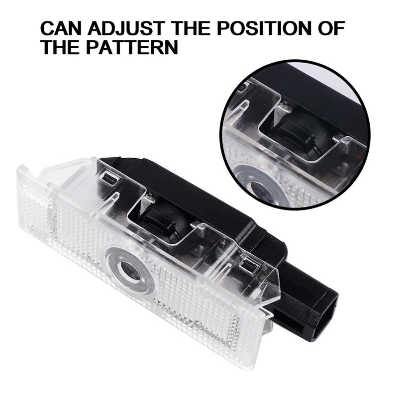 2Pcs For Alfa Romeo Car Lights Welcome Courtesy Lamp LED Projector Accessories For Stelvio 2017 2019 2019 2020 2021 2022 zl7