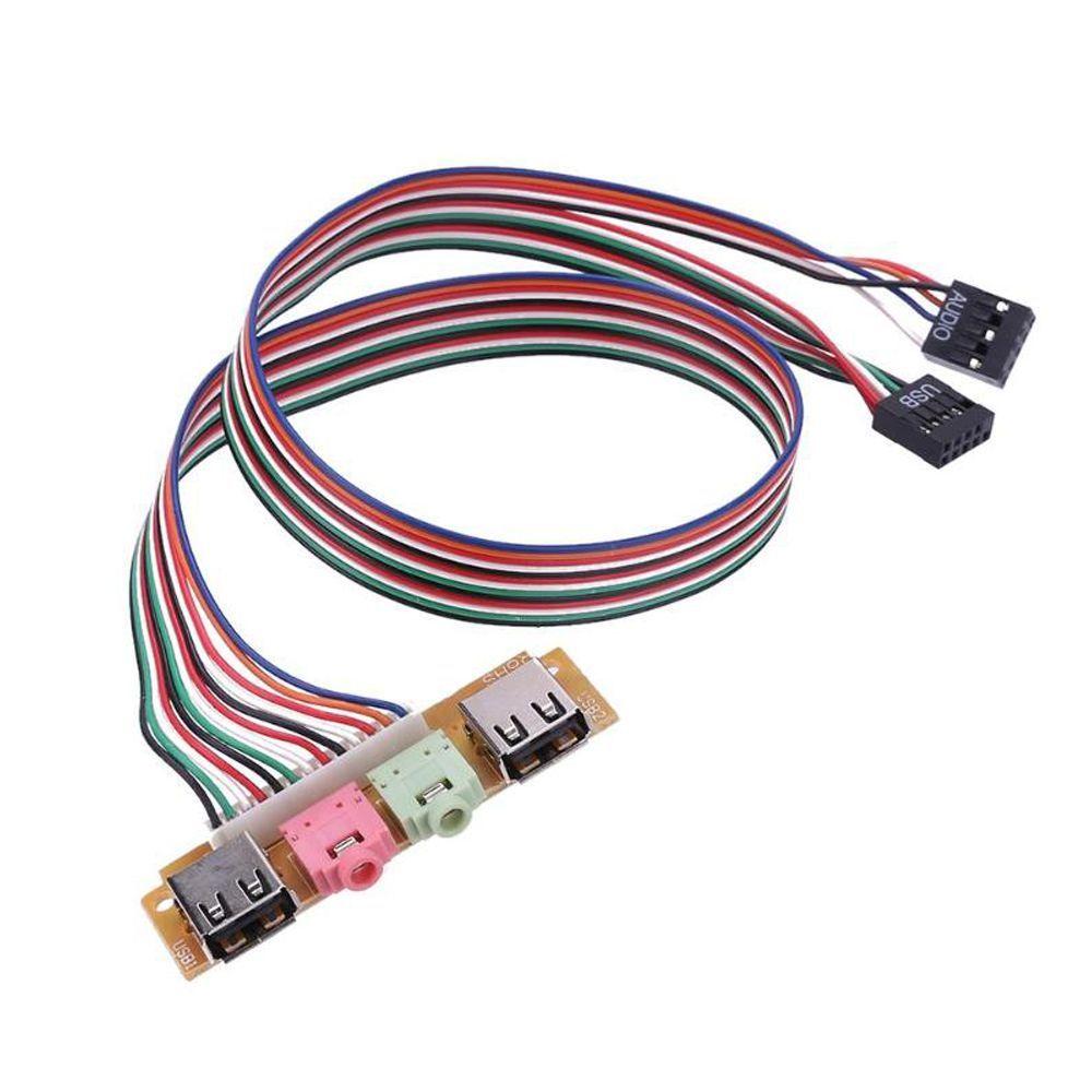 Jacks Cable Adapter Audio Jacks Port Computer Case Panel Motherboard Expansion Card Front Panel