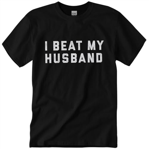 I Beat My Husband T-Shirt Funny Valentine s Day Wife Merch Shirts Unisex Letter Print Short Sleeve Graphic Tees xxl чёрный