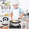 Conjunto de Brinquedos de Cozinha para Crianças Pequenas Churrasco de Faz de Conta Acampamento Cozinha Conjunto de Brincar Panelas Utensílios Utensílios de Cozinha Comida de Brinquedo Presente de Aniversário Para Menina Menino