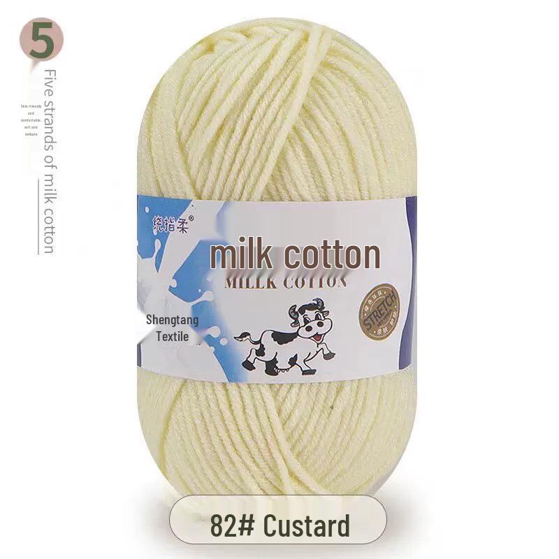 

П ятижильна молочна бавовняна пряжа для в язання гачком: Середня товщина нитки для DIY взуття для ляльок, шарфів та проектів ручного плетіння