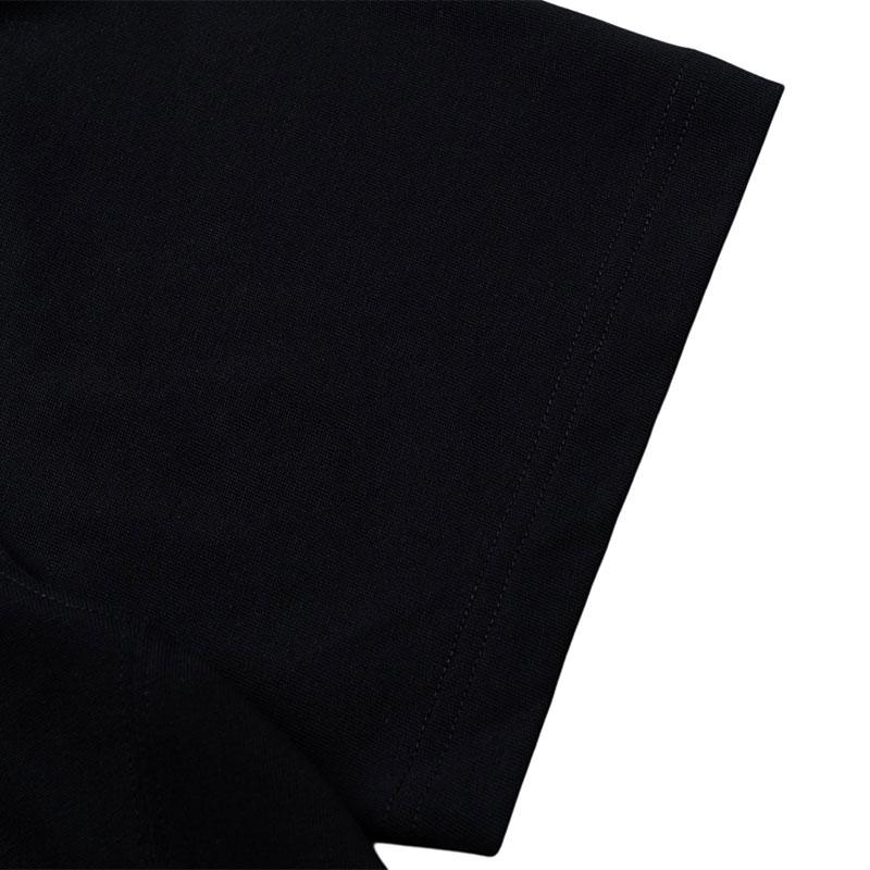 Emporio Armani T-shirt da uomo a maniche corte con scollo rotondo e logo ricamato SS25, vestibilità larga, colore nero EM001060-AF13715-UC001