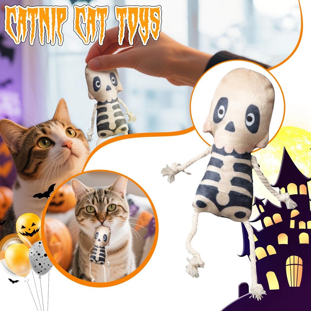 Halloween Toys, Catnip Plush Toys, Soft And Toys, Perfect For Indoor Play And Exercise