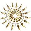 Kinetic Wind Spinner Colorful Metal Wind-Driven Kinetic Spinner Outdoor Kinetic Wind Sculpture Assembly Required for Garden Backyard Lawn Decoration