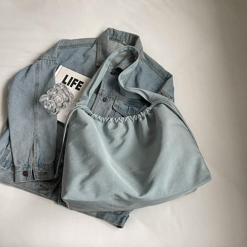 Geantă ușoară de umăr de damă, de culoare solidă, geantă impermeabilă pentru subrat