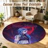 Arcane Personalized Round Rug Support Custom Name, Soft Home Decor Mat