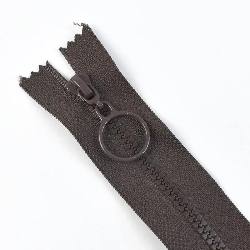 5/10/20Pcs Meetee 25/60cm 3# Resin Zippers Close/Open End Zipper for Clothes Bags Ring Puller Zip Garment Sewing Accessories
