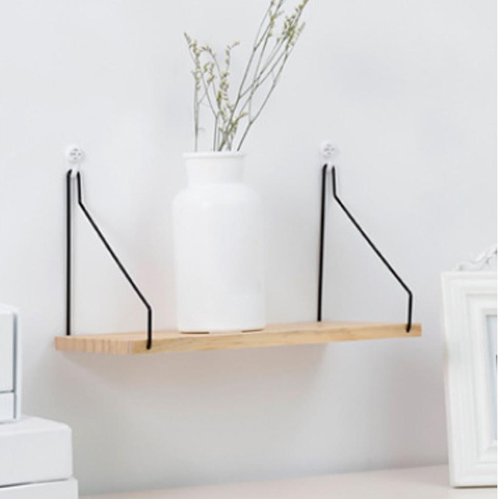 Wooden Wall Shelf Storage Rack Decorative Easy Installation Wall Mounted Floating Shelves for Home