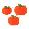 Pumpkin Plush Toy Simulation Vibrant Color Soft Pumpkins Fabric Ornament for Halloween Party Supplie