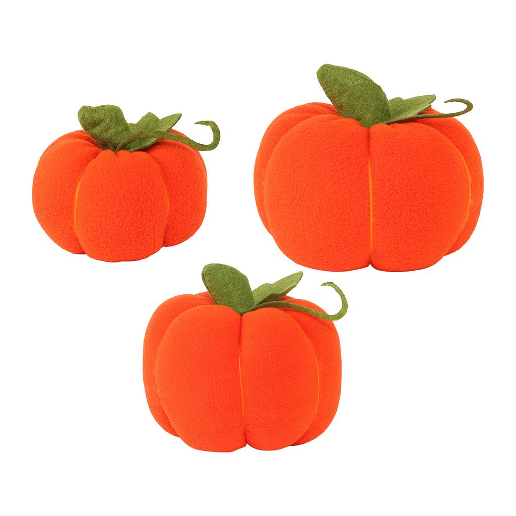 Pumpkin Plush Toy Simulation Vibrant Color Soft Pumpkins Fabric Ornament for Halloween Party Supplie