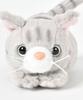 Bleu Bleuet Lying Down Chubby Cat Plush Toy (Black)