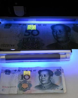 Linterna LED de luz negra ultravioleta, iluminación portátil